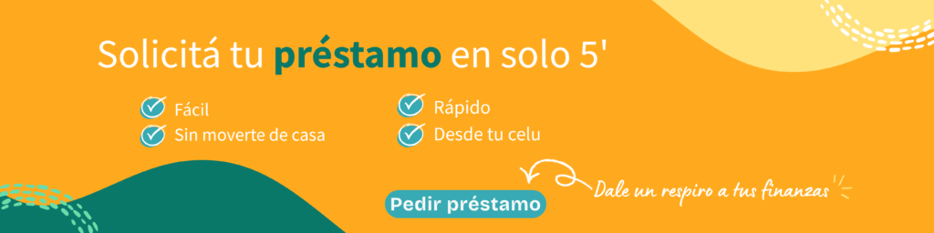 "Banner de Mins para solicitar un préstamo online en solo 5 minutos: fácil, rápido, desde tu celu y sin moverte de casa para financiar paneles solares.